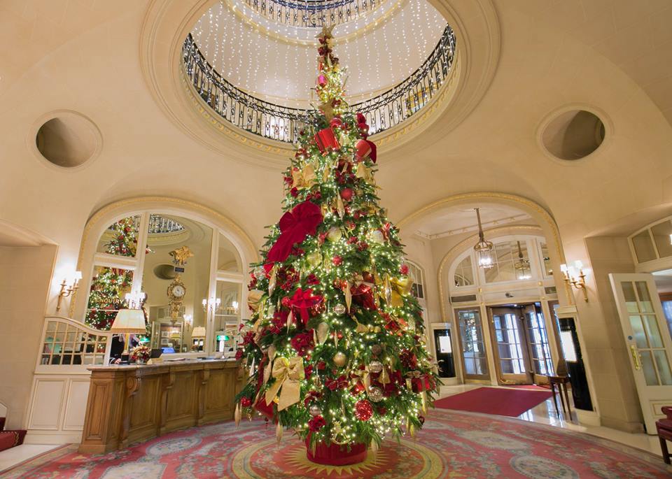 christmas lobby ritz
