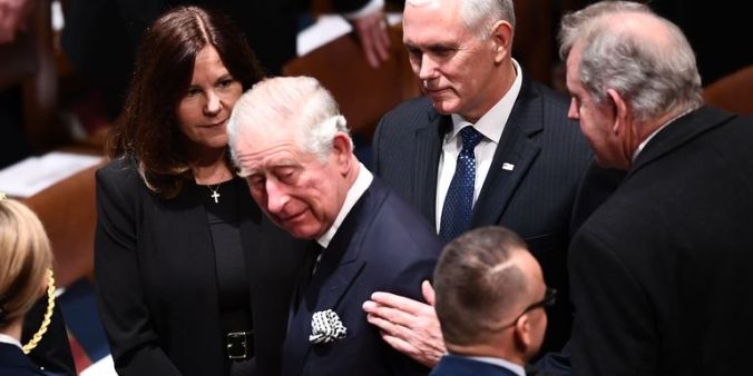 prince charles bush funeral