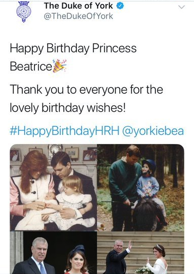 beatrice wrong tweet