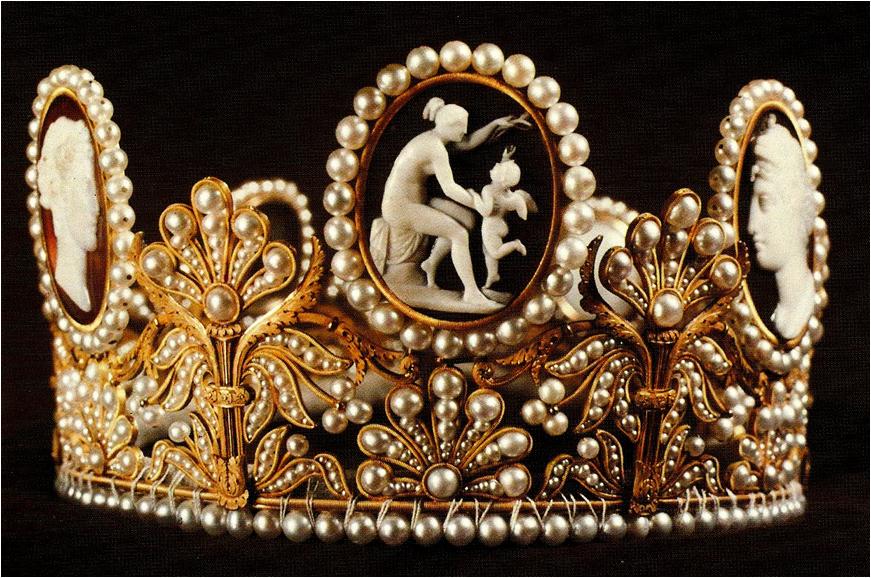 cameo tiara