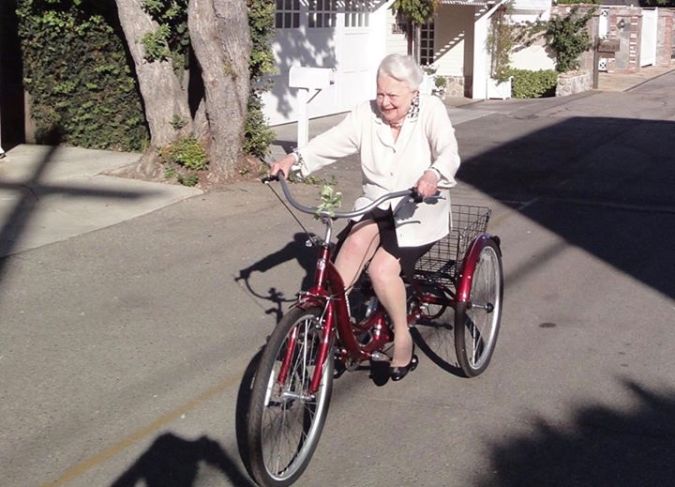 olivia de havilland biking