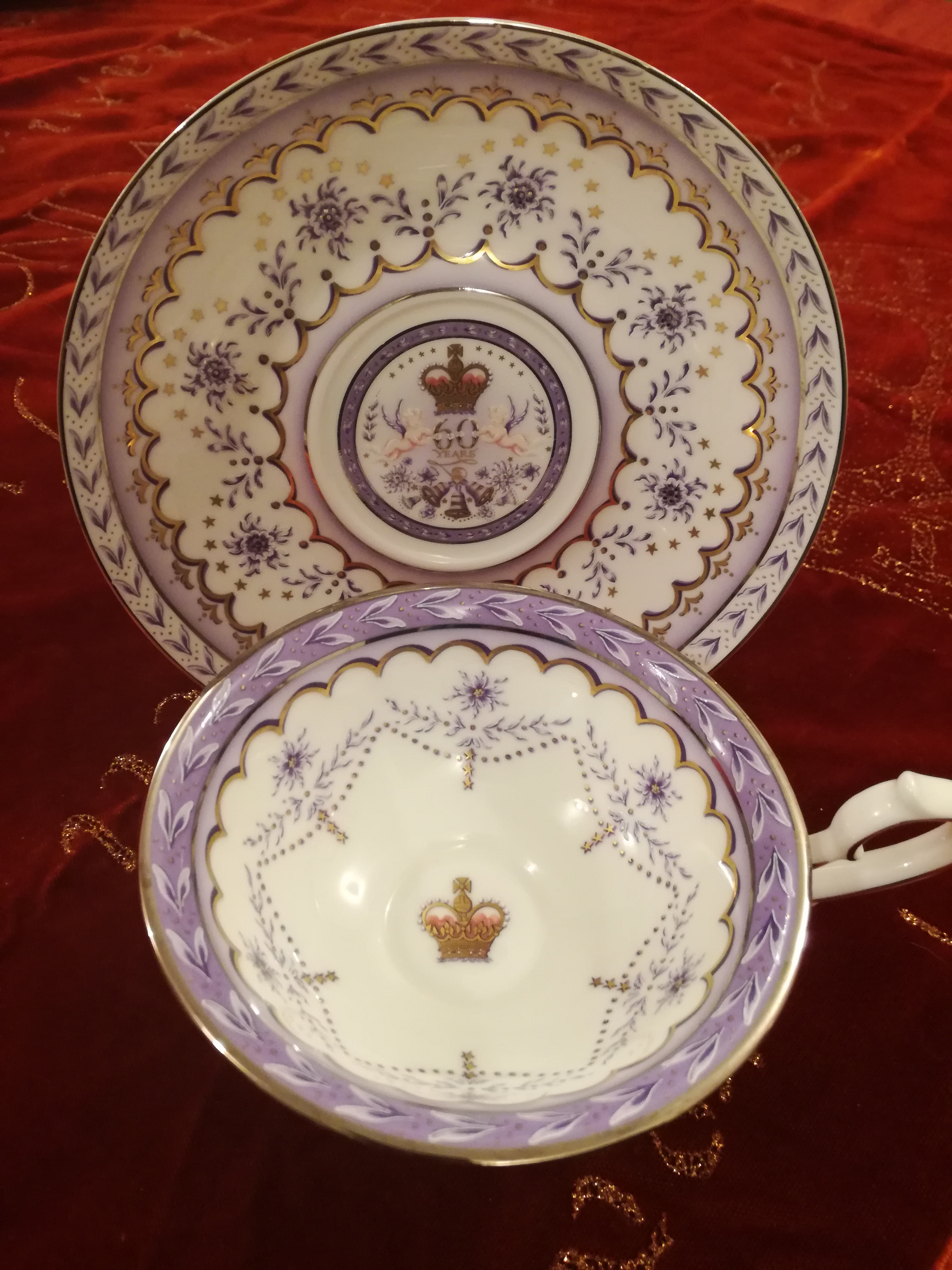 royal diamond wedding teacup